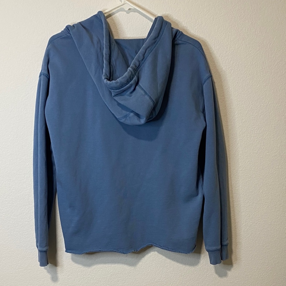 ROXY Blue Zip Hoodie Sweatshirt Large Athleisure - Picture 5 of 6